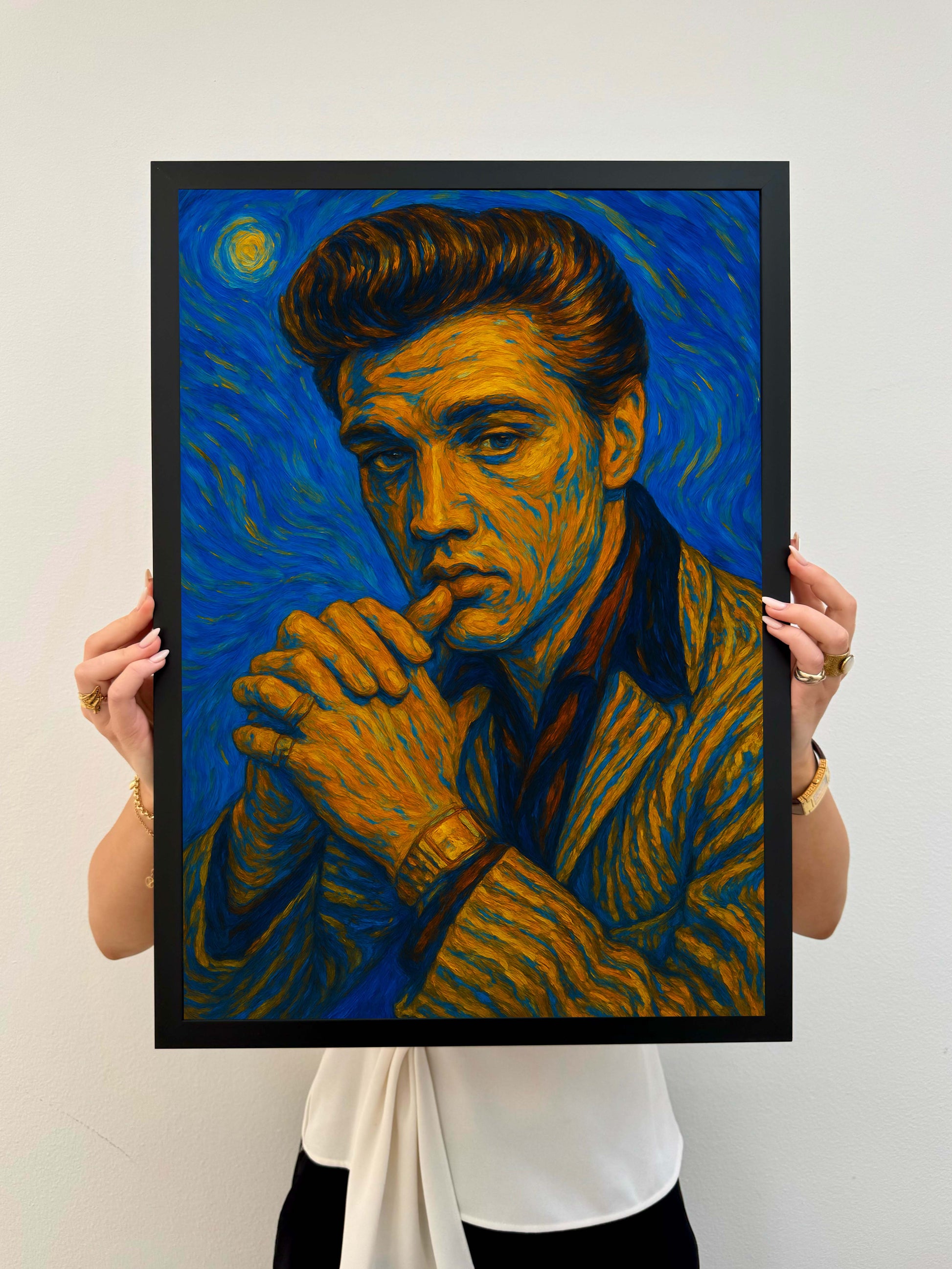 Van Gogh Artist Poster Elvis Presley