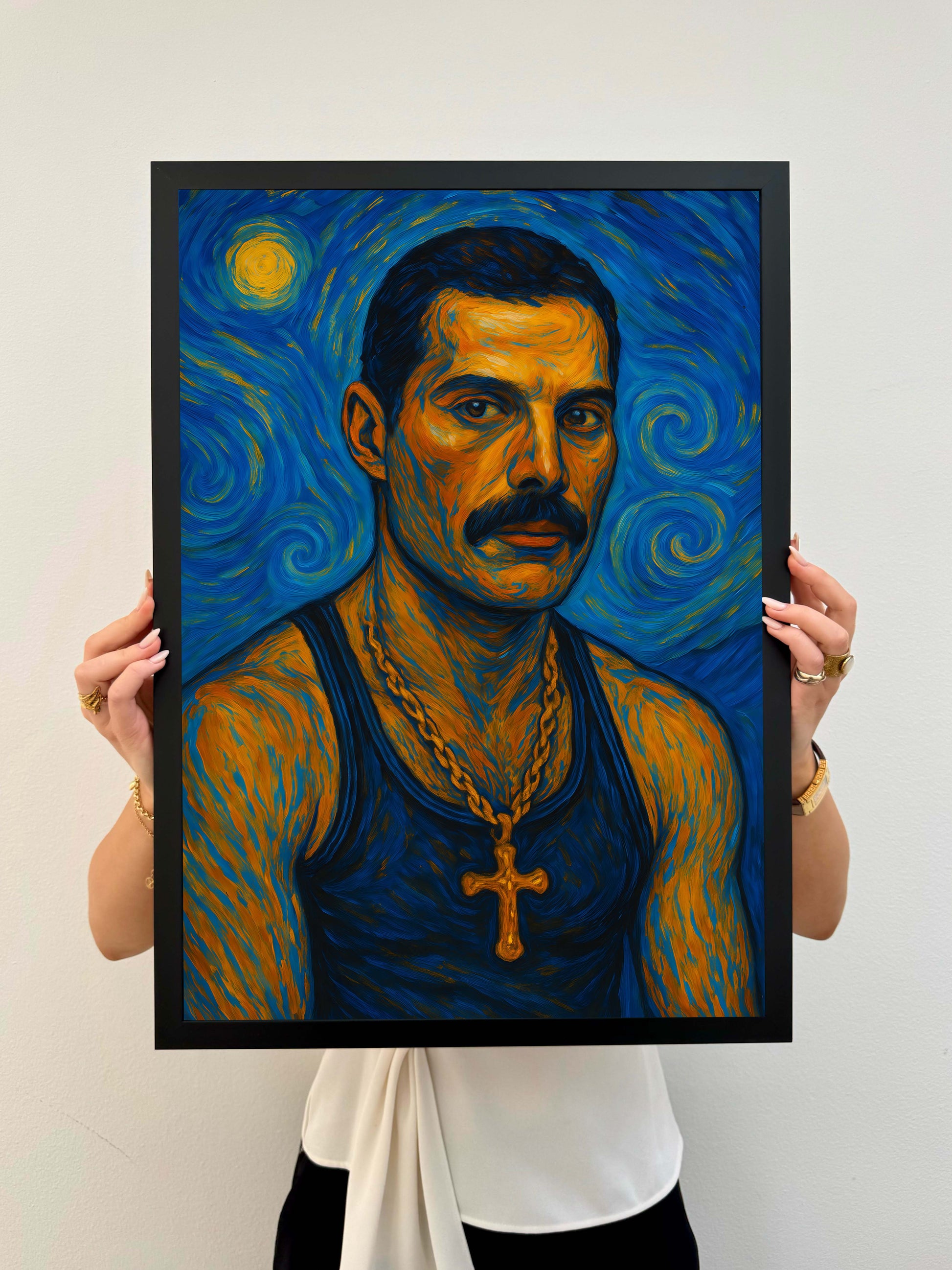 Van Gogh Artist Poster Freddie Mercury